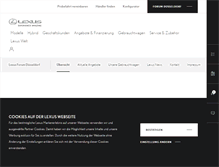 Tablet Screenshot of lexusforum-duesseldorf.de